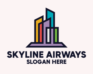 Colorful Skyscraper Firm logo design