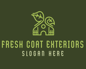 Exterior - Leaf House Landscape logo design