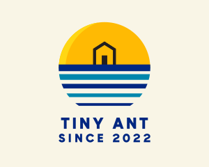 Beach Tiny House logo design