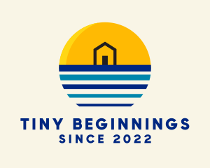 Beach Tiny House logo design