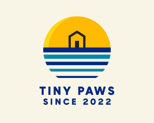 Beach Tiny House logo design