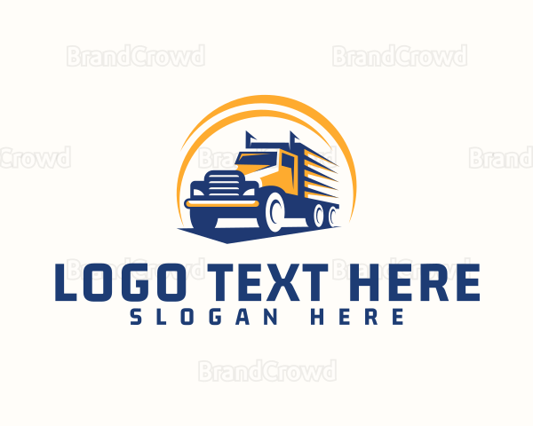 Truck Cargo Logistics Logo