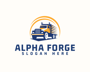 Truck Cargo Logistics logo design