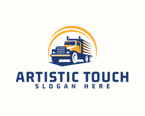 Truck Cargo Logistics logo design