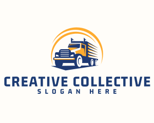 Truck Cargo Logistics logo design