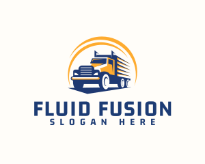 Truck Cargo Logistics logo design