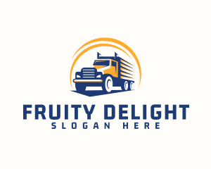 Truck Cargo Logistics logo design