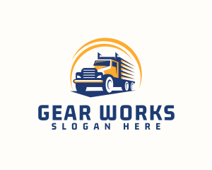 Truck Cargo Logistics logo design