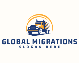 Truck Cargo Logistics logo design