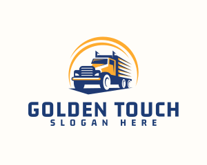 Truck Cargo Logistics logo design