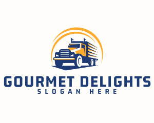 Truck Cargo Logistics logo design