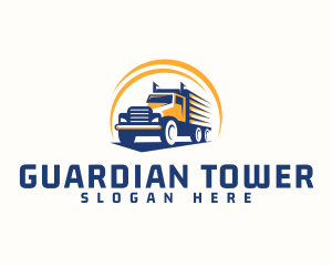 Truck Cargo Logistics logo design