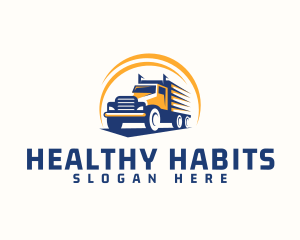 Truck Cargo Logistics logo design