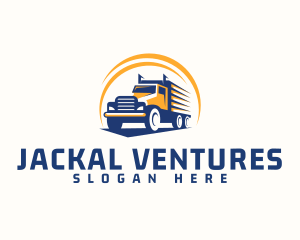 Truck Cargo Logistics logo design