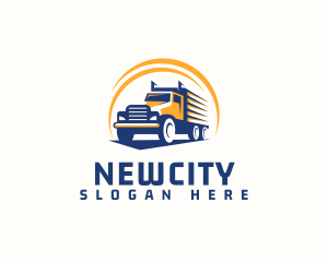 Truck Cargo Logistics logo design