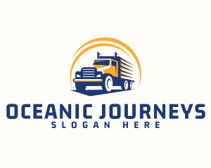 Truck Cargo Logistics logo design