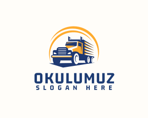 Truck Cargo Logistics logo design