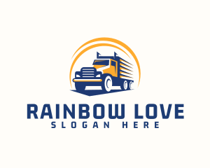 Truck Cargo Logistics logo design