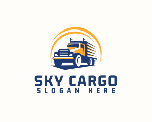 Truck Cargo Logistics logo design