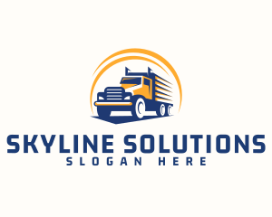 Truck Cargo Logistics logo design