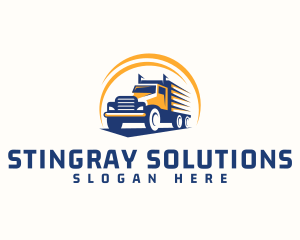 Truck Cargo Logistics logo design