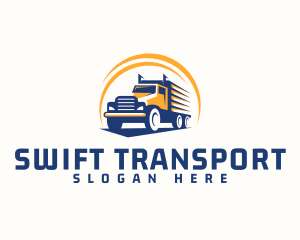 Truck Cargo Logistics logo design