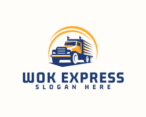 Truck Cargo Logistics logo design