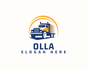 Truck Cargo Logistics logo design