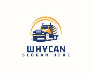 Dump Truck - Truck Cargo Logistics logo design