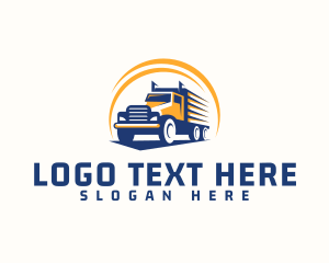 Logistics - Truck Cargo Logistics logo design