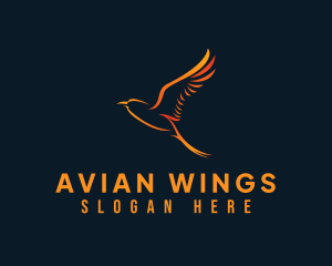Avian - Avian Flying Bird logo design