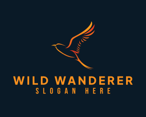 Avian Flying Bird logo design