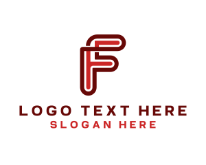 Courier - Logistics Freight Courier Letter F logo design