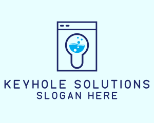 Keyhole - Washing Machine Keyhole logo design