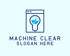 Washing Machine Keyhole logo design