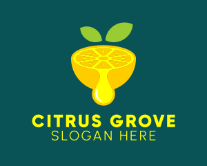 Citrus Oil Drop  logo design