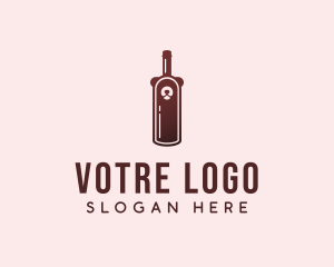 Whiskey - Bear Wine Bottle logo design