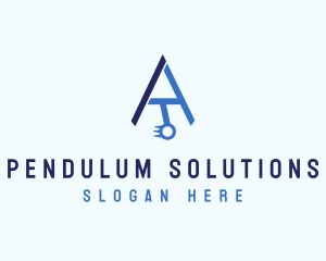 Pendulum - Pendulum Device Letter A logo design