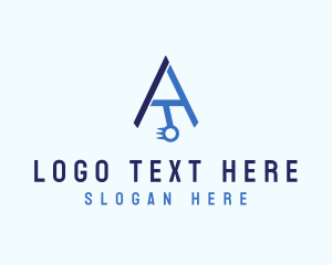 Initial - Pendulum Device Letter A logo design