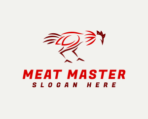 Rooster Animal Cockfight  logo design