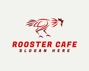 Rooster Animal Cockfight  logo design