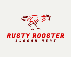 Rooster Animal Cockfight  logo design