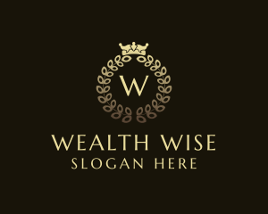 Medieval - Luxury Crown Wreath Royalty logo design