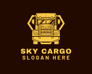 Yellow Logistics Cargo logo design