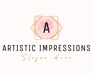 Feminine Salon Watercolor logo design