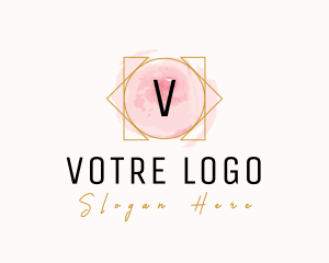 Cosmetology - Feminine Salon Watercolor logo design