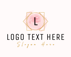 Brush Stroke - Feminine Salon Watercolor logo design