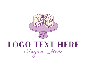 Cake - Floral Cake Baking logo design