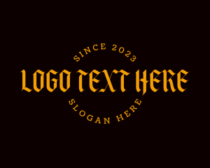 Tattoo - Premium Gothic Calligraphy logo design