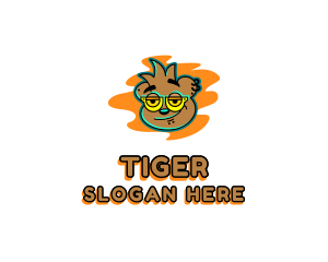Kids - Bear Streamer Piercing logo design